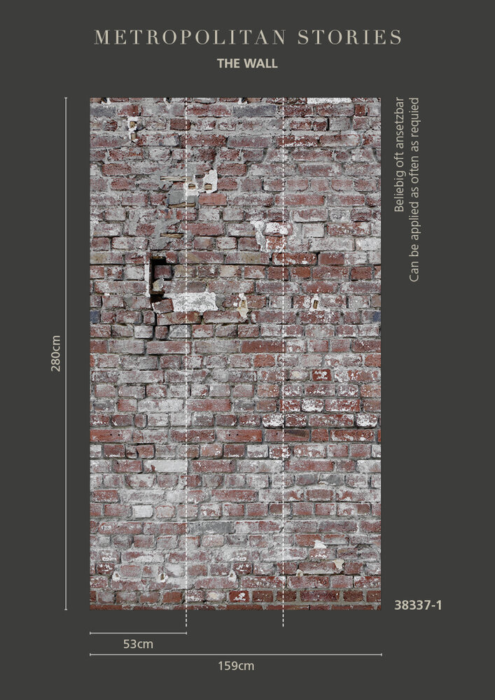 AS Creation The Wall Steen Industrieel Behang 38337-1