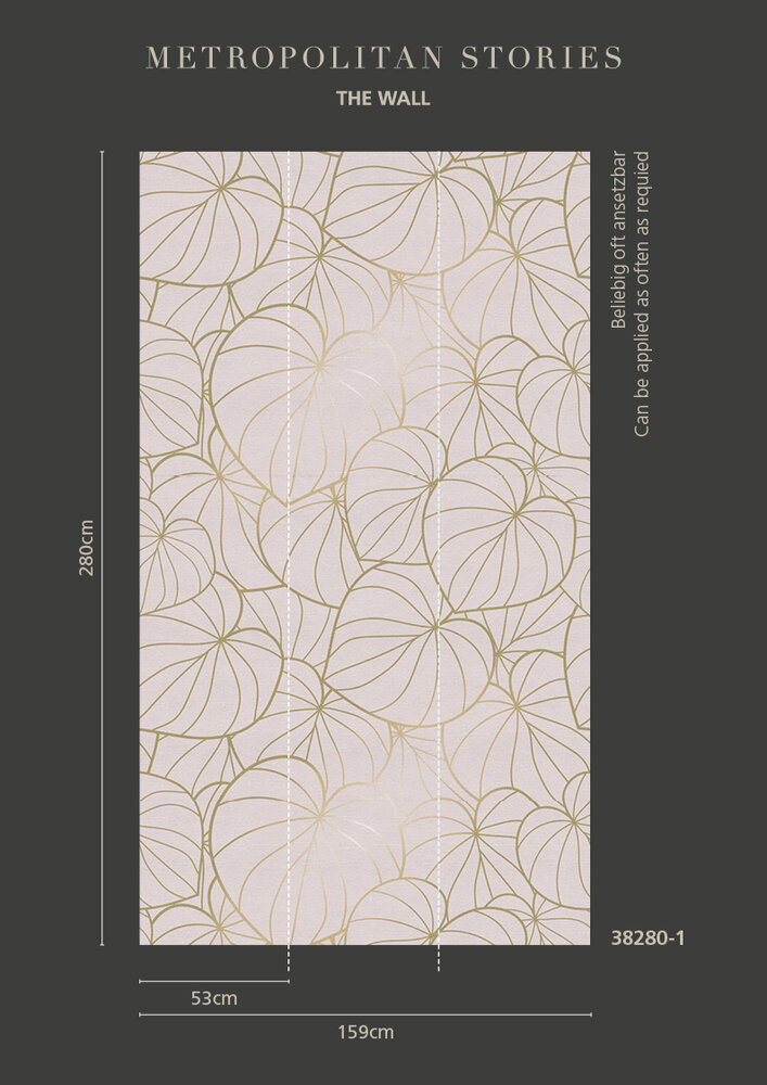 AS Creation The Wall Jungle 38280-1 (Roze / Beige)