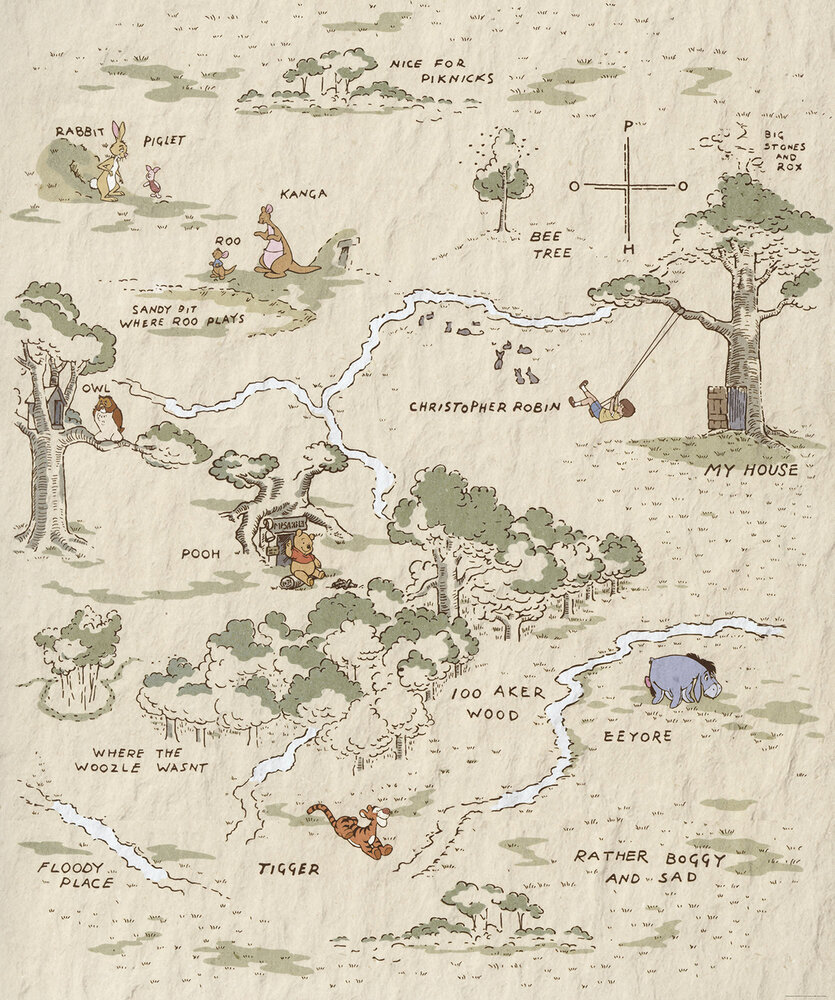 Komar Winnie the Pooh Map IADX4-042
