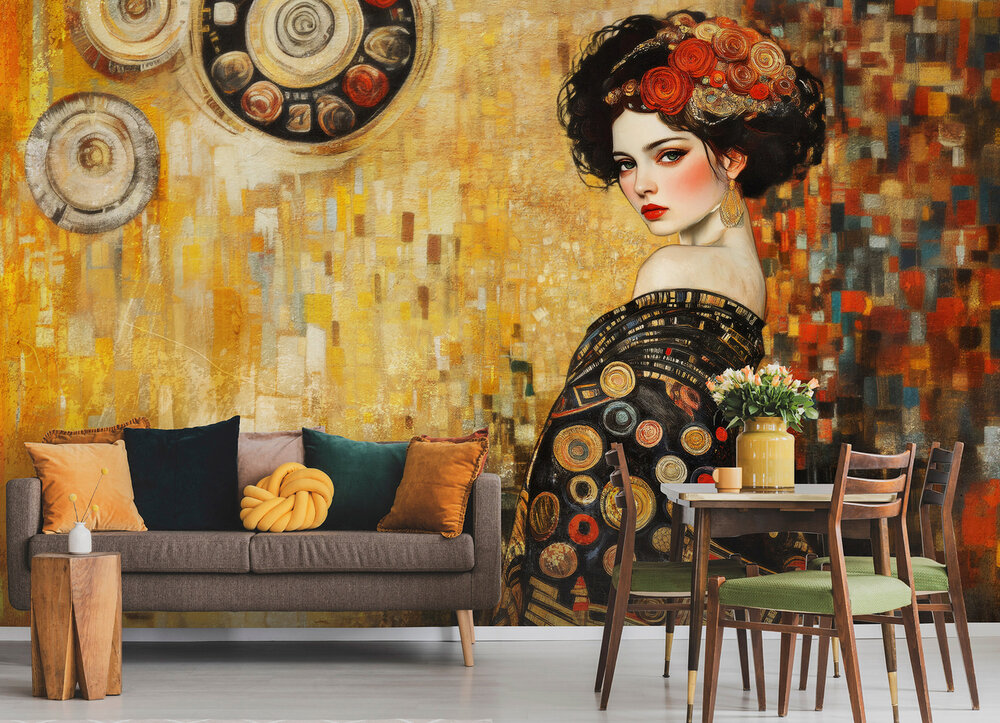 Gustav Klimt Style Fotobehang 15549