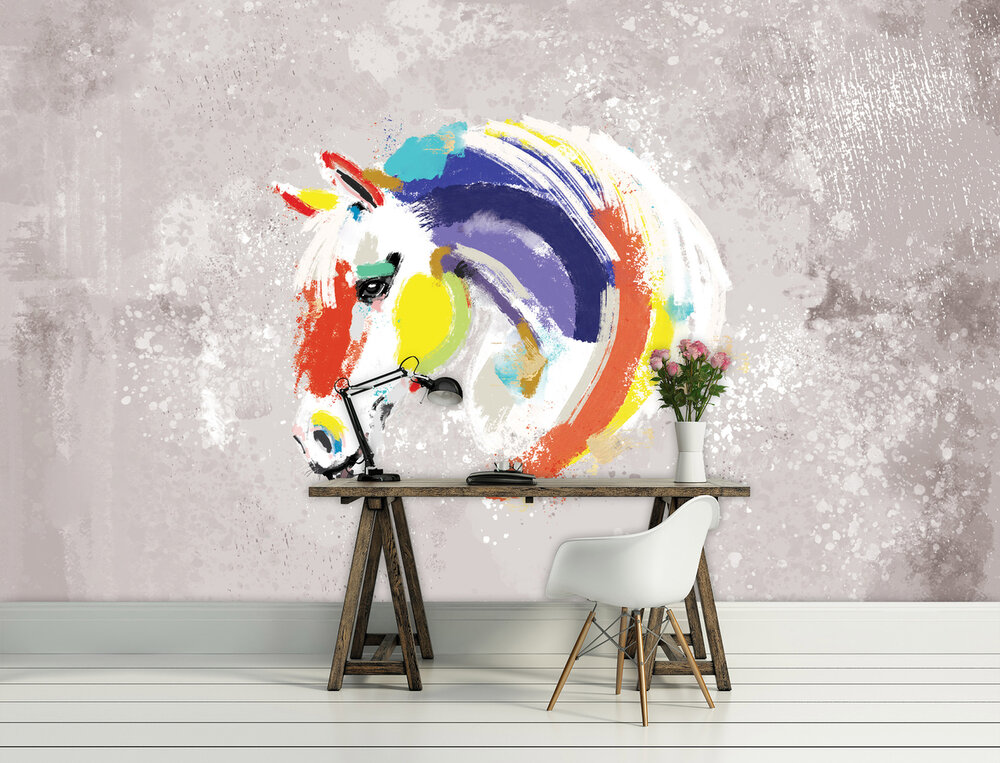 Colorful Horse Fotobehang 14121