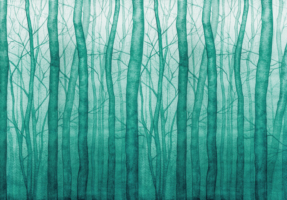 Watercolor Painted Fotobehang 14031