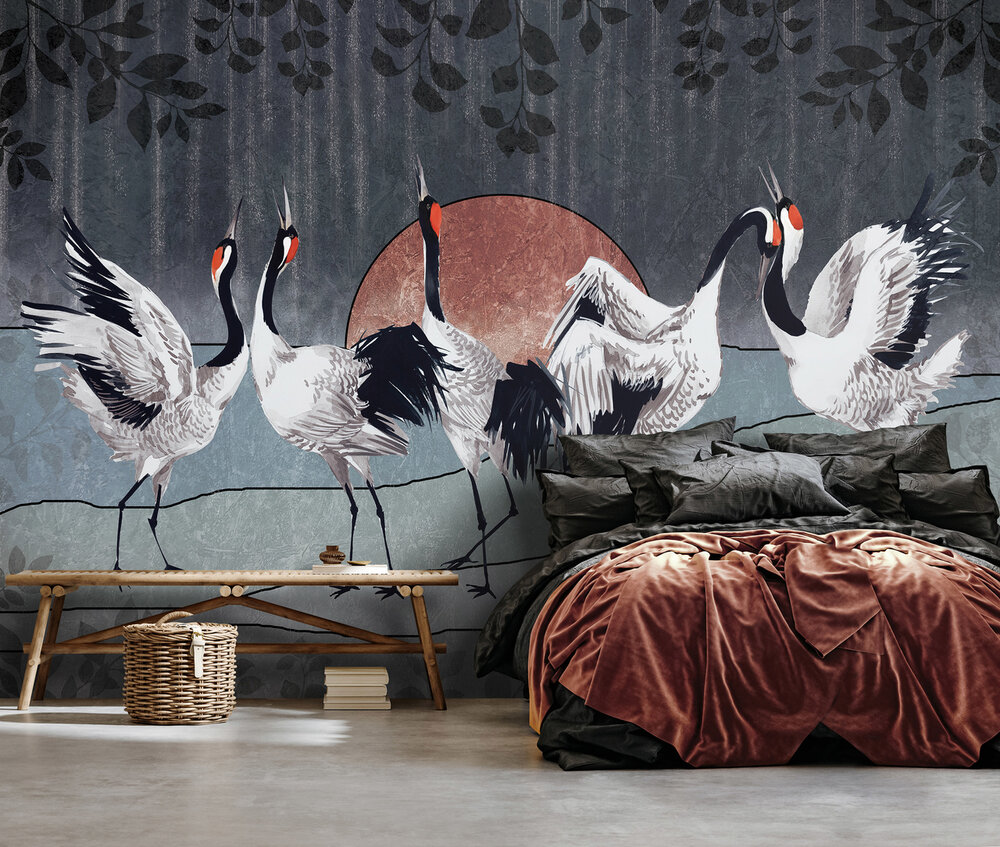 Kraanvogels Fotobehang 14154