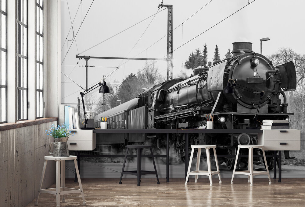 Trein Locomotief Fotobehang 11385