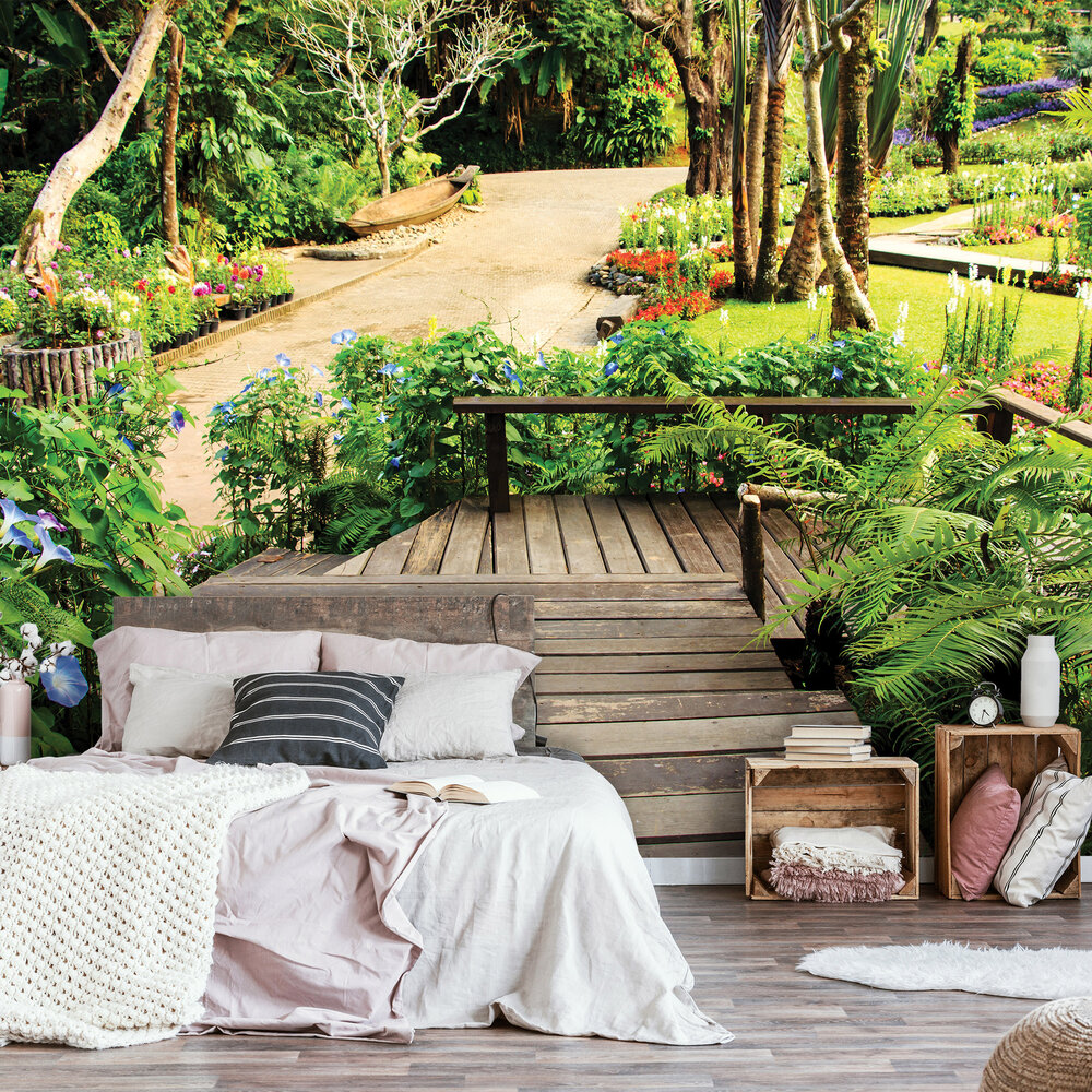 Tuinzicht Park Fotobehang 11358