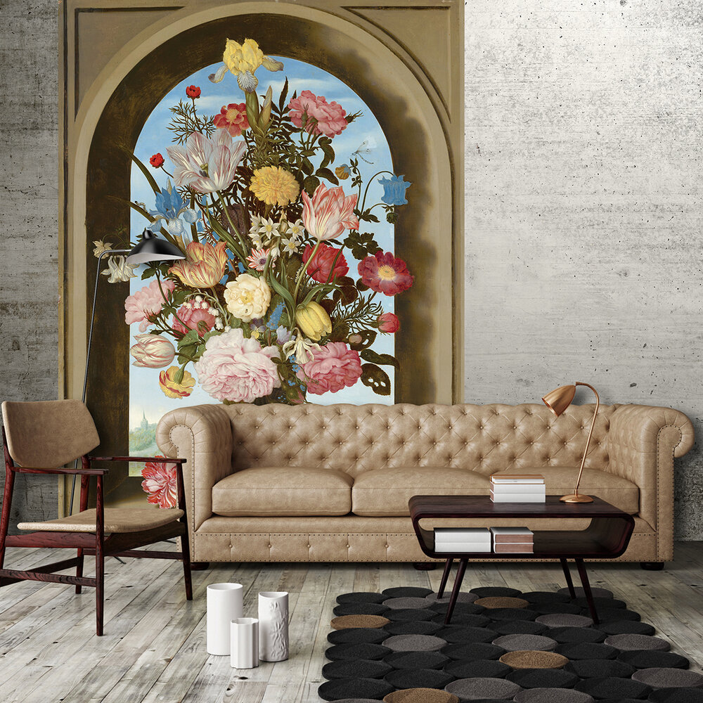 Mauritshuis Ambrosius Bosschaert de Oude, Vaas met bloemen in een venster 1618 MH6 (Met Gratis Lijm)