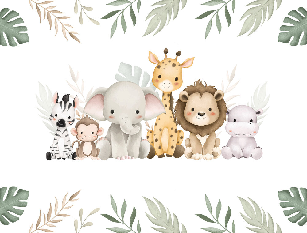 Baby Jungle Safari Dieren CW008