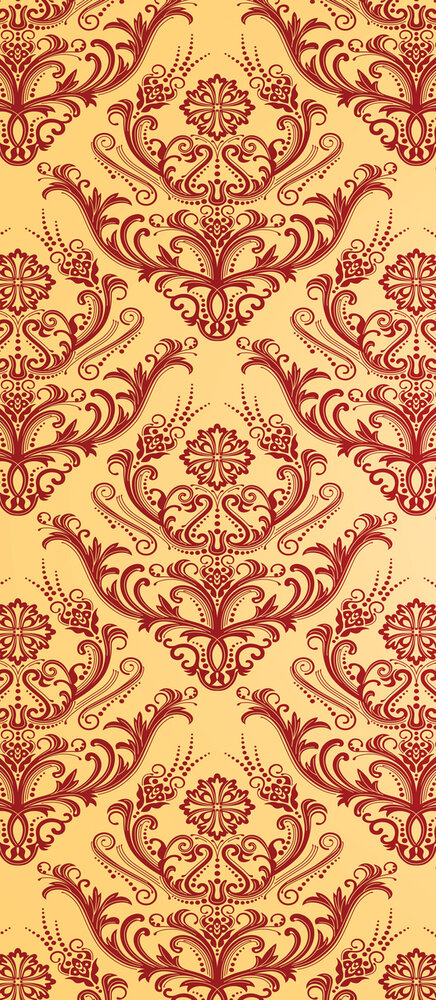 Pattern Abstract Vintage Deurposter Fotobehang 516VET