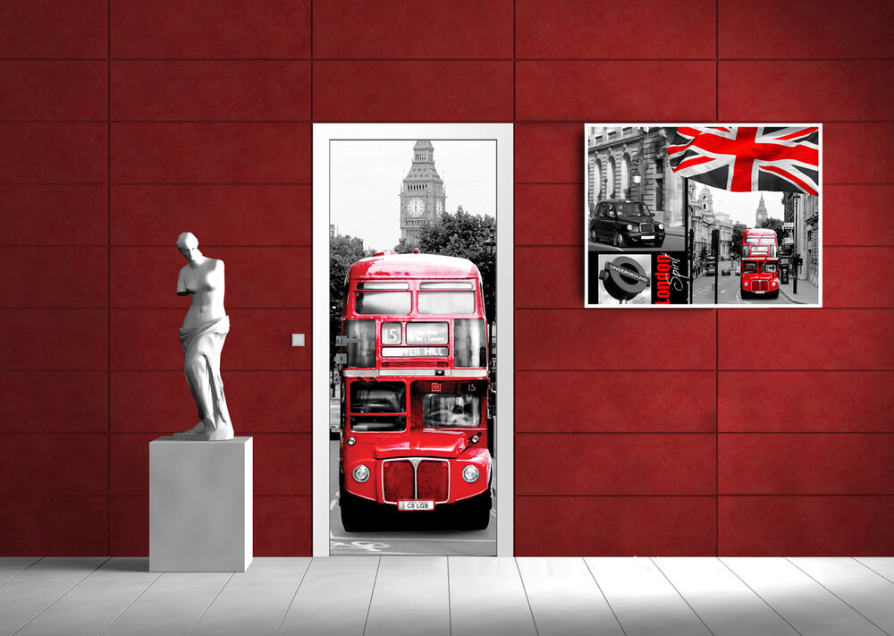 London Deurposter Fotobehang 059VET