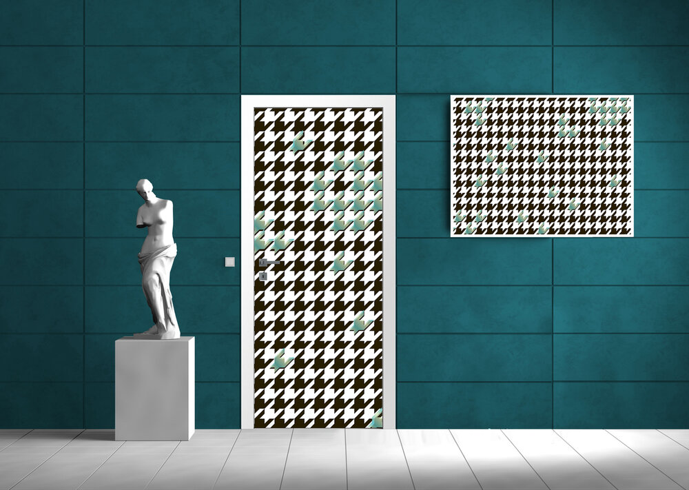 Abstract Art Deurposter Fotobehang 1427VET