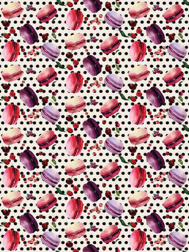 Macarons Cookies Fotobehang 10871VEA