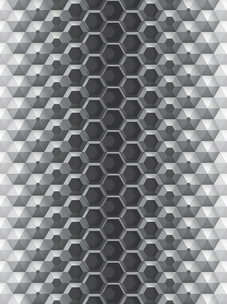 3D Hexagons Fotobehang 10762VEA