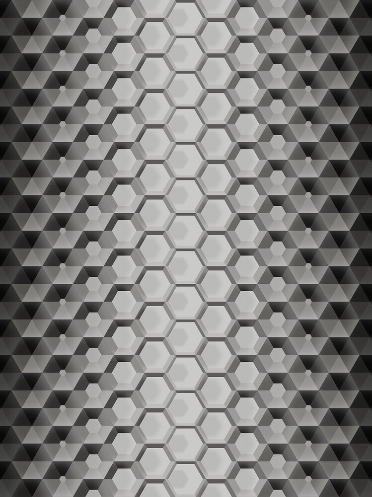 3D Hexagons Fotobehang 10763VEA
