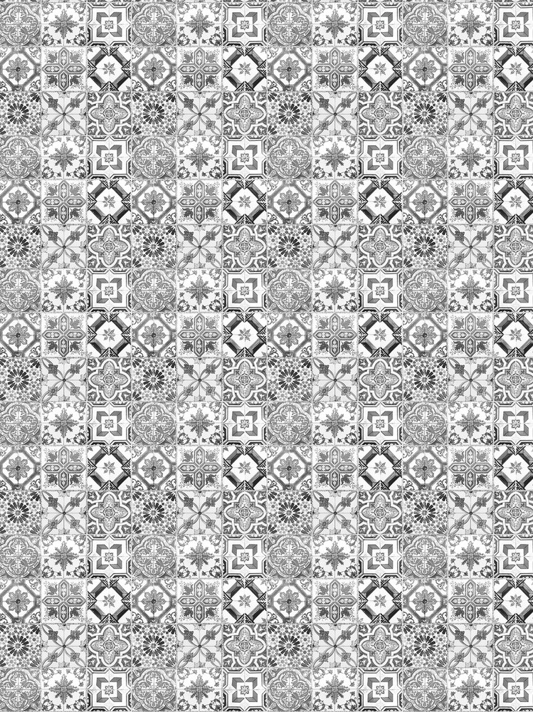 Black and White Tiles Fotobehang 10854VEA