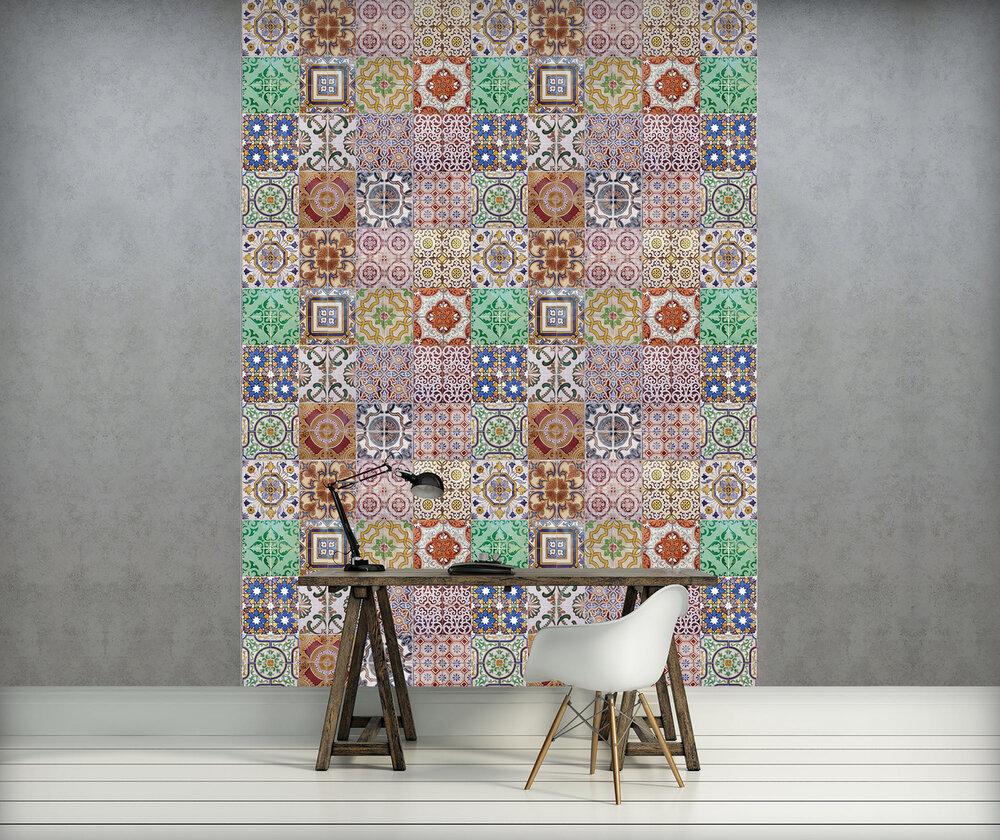 Colourful Tiles Fotobehang 10858VEA