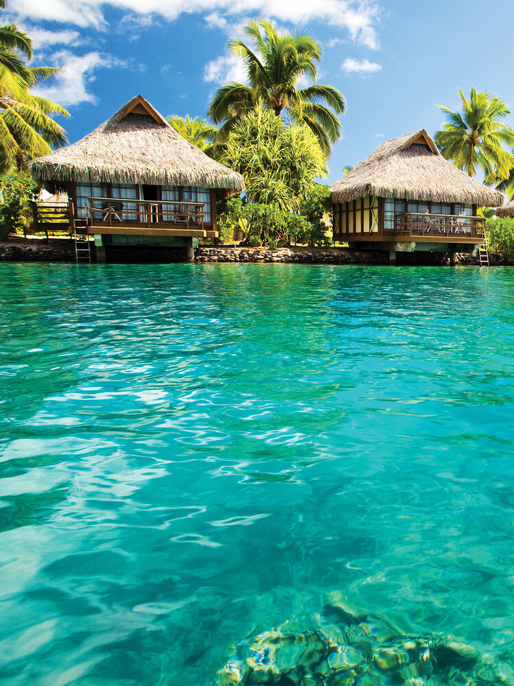 Maldives - Houses and Ocean Fotobehang 10228VEA