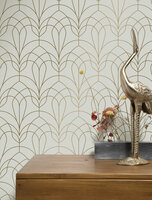 KEK Golden Lines wallpaper sand/gold (2 sheets) MW-083 (Met Gratis Lijm)