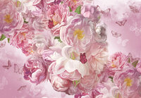 Roze Bloemen Fotobehang 15171