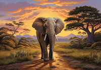 Olifant Zuid-Afrika Fotobehang 15012