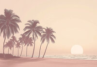 Palmbomen Zonsondergang Fotobehang 15573