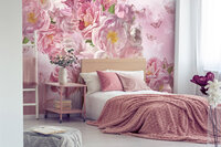 Roze Bloemen Fotobehang 15171