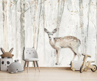 Hert in het bos Fotobehang 14911