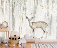 Hert in het bos Fotobehang 14911