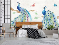 Pauwen & Vlinders Fotobehang 14384