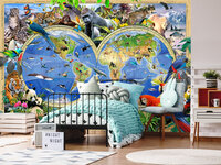 Wereldkaart Fotobehang 12842