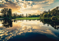 Zonsondergang Meer Fotobehang 12024