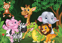 Baby Dierentuin Fotobehang 11412
