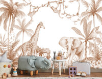 Jungle Safari Dieren CW006 Terracotta