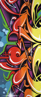 Colourful Graffiti Deurposter Fotobehang 140VET