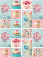 Colourful Cupcakes and Biscuits Fotobehang 10446VEA
