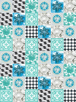 Blue Tiles Mosaic Fotobehang 10702VEA