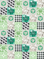 Green Tiles Mosaic Fotobehang 10706VEA