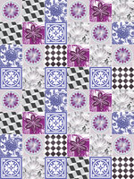 Purple Tiles Mosaic Fotobehang 10708VEA