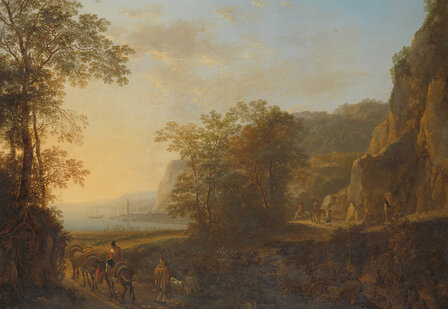 Rijksmuseum Italiaans Landschap met haven Jan Both RM48 (Met Gratis Lijm)