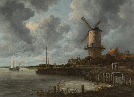 Rijksmuseum De Molen bij Wijk bij Duurstede Jacob Isaacksz. Van Ruisdael RM50 (Met Gratis Lijm)