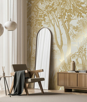 KEK Gold metallic Engraved landscapes MW-092 (Met Gratis Lijm)