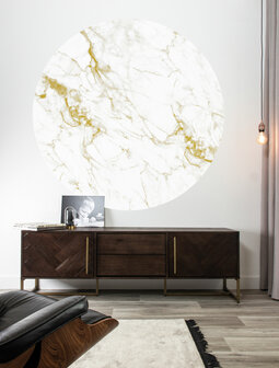 KEK Wallpaper Circle Marble gold CK-047 (Met Gratis Lijm)