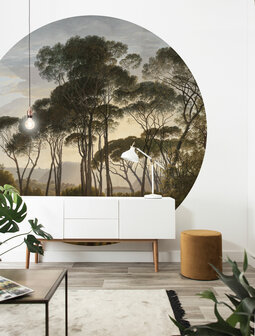 KEK Wallpaper Circle XL Golden age landscapes BC-011 (Met Gratis Lijm)