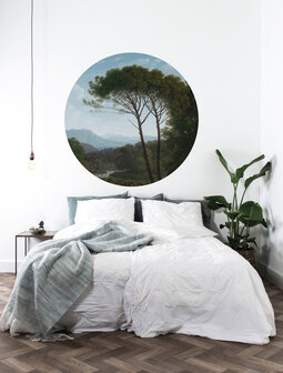 KEK Wallpaper Circle Small Golden Age Landscape SC-003 (Met Gratis Lijm)