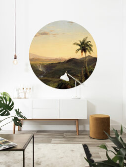 KEK Wallpaper Circle Small Golden age landscapes SC-073 (Met Gratis Lijm)