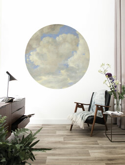 KEK Wallpaper Circle Small Golden age clouds SC-080 (Met Gratis Lijm)