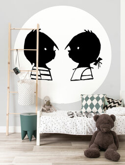 KEK Wallpaper Circle Jip &amp; Janneke Portrait CK-086 (Met Gratis Lijm)