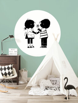 KEK Wallpaper Circle Small Jip &amp; Janneke SC-084 (Met Gratis Lijm)