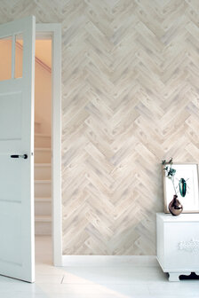 KEK Amsterdam Oak Herringbone wit WP-371 (Met Gratis Lijm)