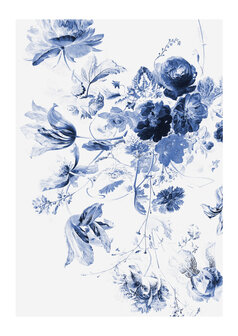KEK Amsterdam Royal Blue Flowers III WP.209 (Met Gratis Lijm)
