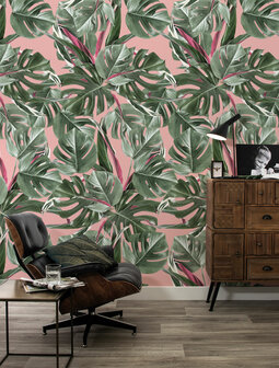 KEK Monstera pink WP-581 (Met Gratis Lijm)